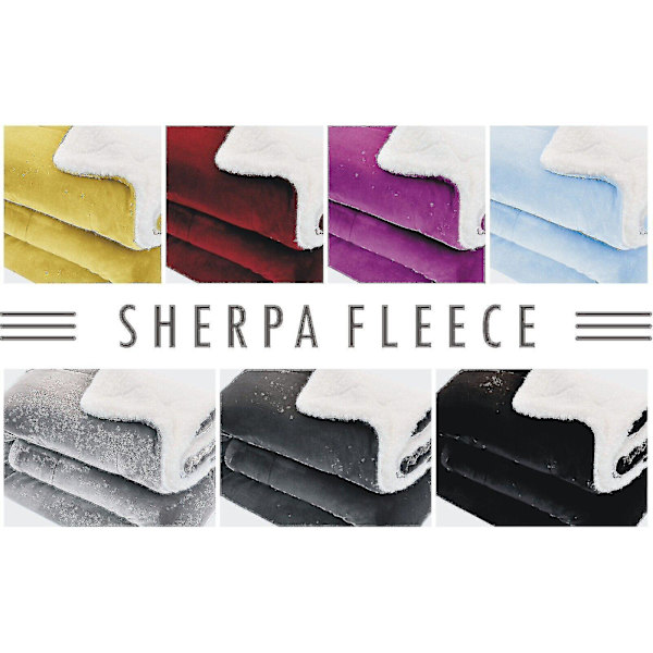 Pehmeä ja mukava suuri tekoturkistilkkupeitto sohvalle ja sänkyyn, parivuode ja king-size Navy Blue Sherpa Double (150 cm x 200 cm)