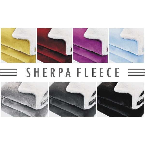 Pehmeä ja mukava suuri tekoturkistilkkupeitto sohvalle ja sänkyyn, parivuode ja king-size Sherpa Yellow Double (150 cm x 200 cm)