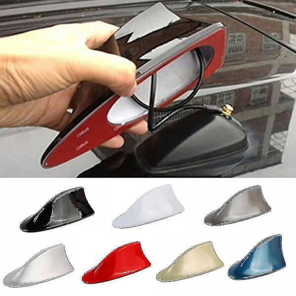 Uppgraderad signal Universal Car Shark Fin Antenn Auto Roof Fm/am Radio Antennbyte Grey