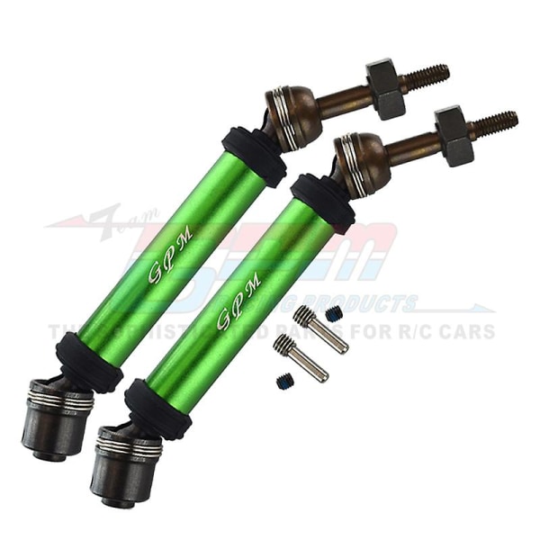 Gpm Metal Bakre Cvd Drivaxel Universalkoppling 6852a 6852r För Traxxas 1/10 Rustler Hoss Stampede 4x4 Vxl Rc Bil Uppgradering Delar Green
