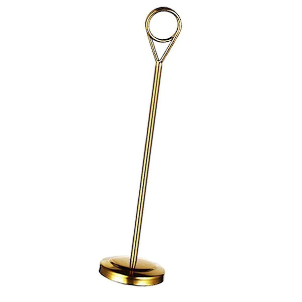 1/2/3/5 Bordnummerholder i rustfrit stål Skiltholder Fotostativ Til Gold 20cm 1 Pc
