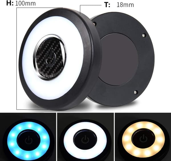 Universal USB Genopladelig LED-lys Bil Interiør LED Bagagerum Carg