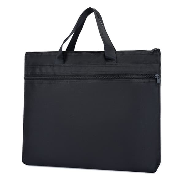 #Kontorsdokumentväska Män Briefcase Bärbar Pärm A4 Fil Zip-väska blå#