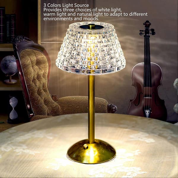 LED Bordlampe 3 Farver Justerbar Multifunktionel Touch Kontrol Bærbar Sengelampe