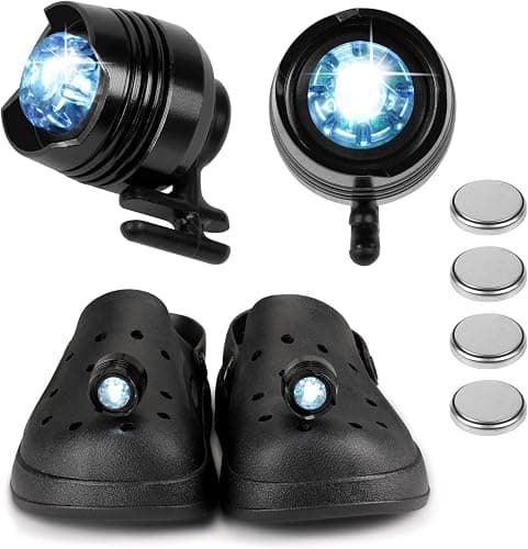 2 stk. Hodelykter for Croc, Crocs Hodelykt IPX5 Vanntett med 3