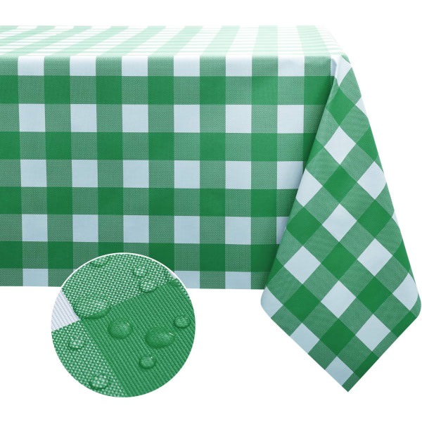 Oljetät fyrkantig presenning avtorkningsbar picknick campingöverdrag 140*140 cm grön