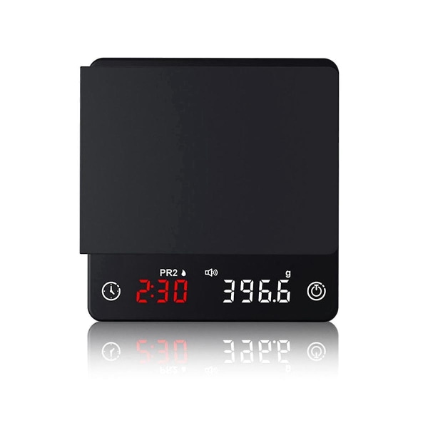 Mini Smart Köksvåg Vägning Precision Digital Kaffevåg Espresso Med Timer Black