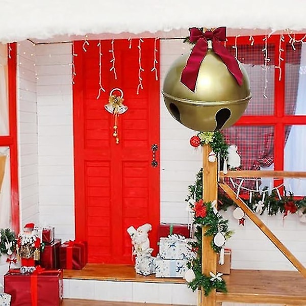 Stora Juldekorationer för Utomhus | Jättejulgranskulor | Juluppblåsbar | Uppblåsbar Julkula Jingle Bell | Uppblåsbar Boll Dekoration 45cm