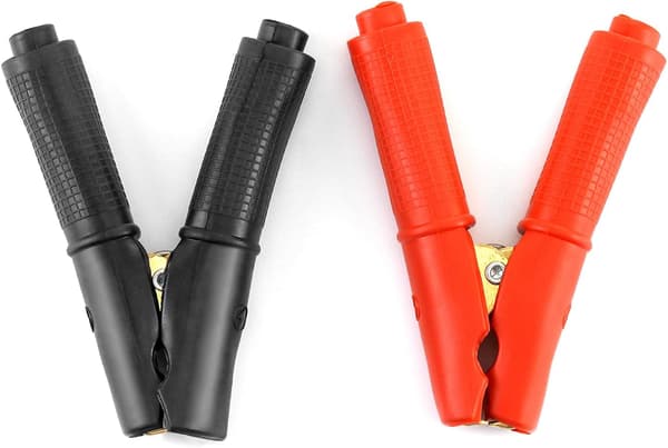 4 Pak 100A Rene Alligator Klemmer (2 stk. Sorte 2 stk. Røde), Ba