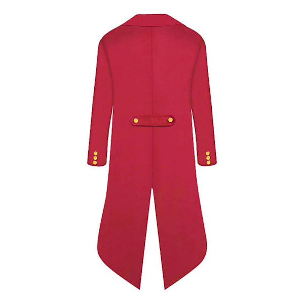 Halloween Kläder för Förälder och Barn, Herr Retro Kläder, Barnens Midilånga Punk Retro Smoking Red 135