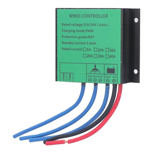 Vindmøllecontroller PWM-opladning Lavspændingsgeneratorregulator 100W-400W 12V 24V16A