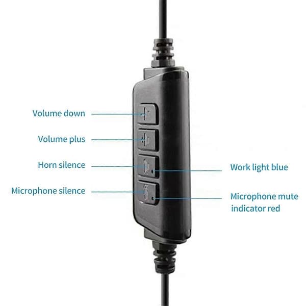 3,5 mm interface computerheadset Online klasse lytning Støjreduktionsheadset Business stemme bærbart headset