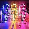 Neon skylt blixt LED neon vägg nattljus batteri Lightning2-Blue