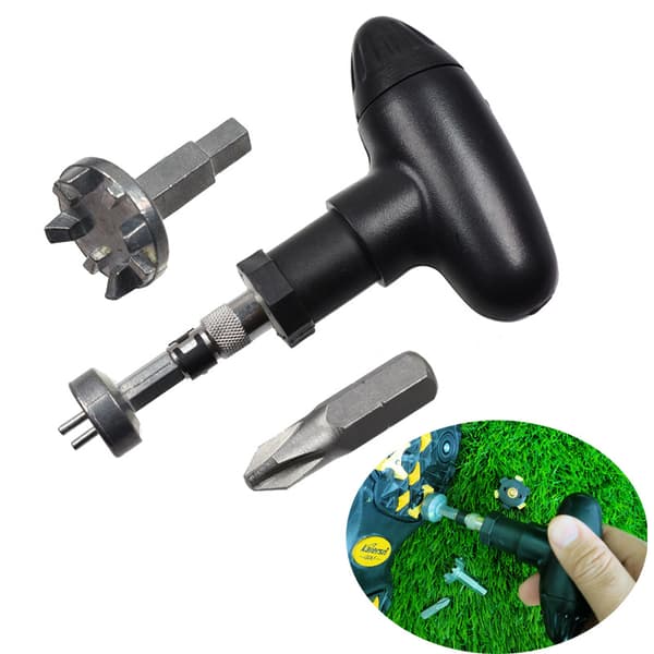 #ABS og Stål Golf Sko Nøgle Sæt Golf Sko Pig Nøgle Justerbar Ratsjet Golf Sko Tilbehør til Reparation og Installation af Golf Sko Pigge#