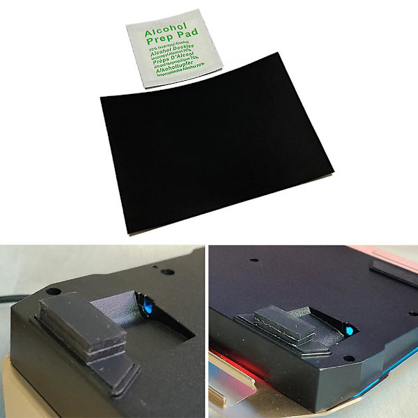 DIY Tastatur Sklisikre Tastaturføtter Fotputer Selvklebende Gummiputer Svart