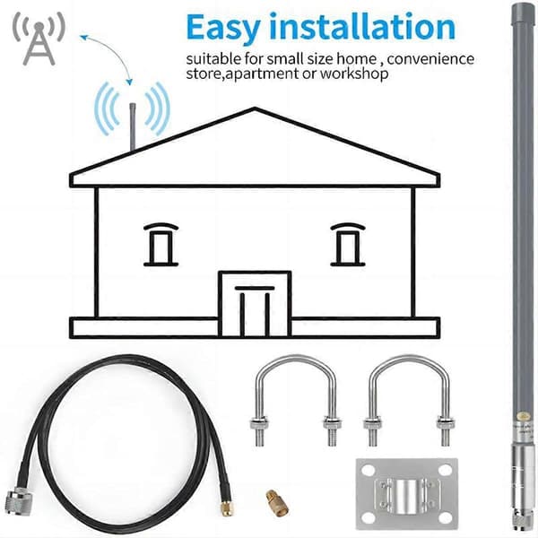 915MHz Lora-antenn Vattentät IP67 Glasfiberantenn N-typ Utomhusantenn