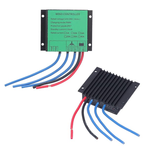 Vindmøllecontroller PWM-opladning Lavspændingsgeneratorregulator 100W-400W 12V 24V16A
