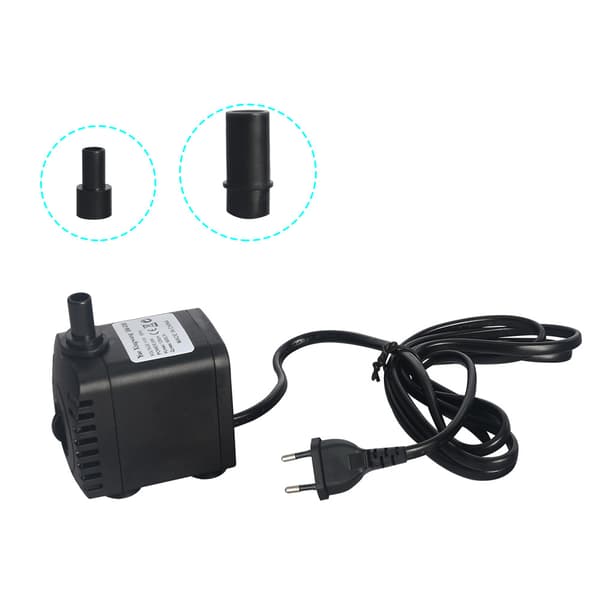 Submersibel Vattenpump, 600L/H 8W Ultraljuds-tyst Akvariumpump