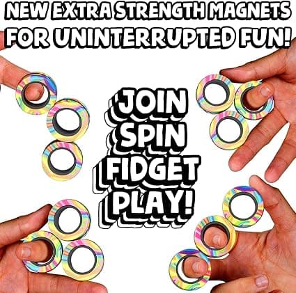Magnetiske Ringer Leke, Voksne Magnetiske Ringer Leke for Angstlindring