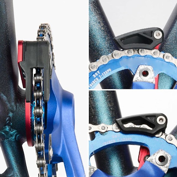 Cykelkædefører MTB 1X System ISCG 03 ISCG 05 BB-akse Post Mount Maskinbearbejdet Black C