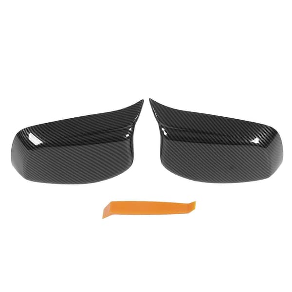 Venstre Høyre Sidespeildeksel Utvendig Bakspeil Trim 51167078360 for 5 6-serie E60 E61 E63 E64 2003–2007 Karbonfiberstil