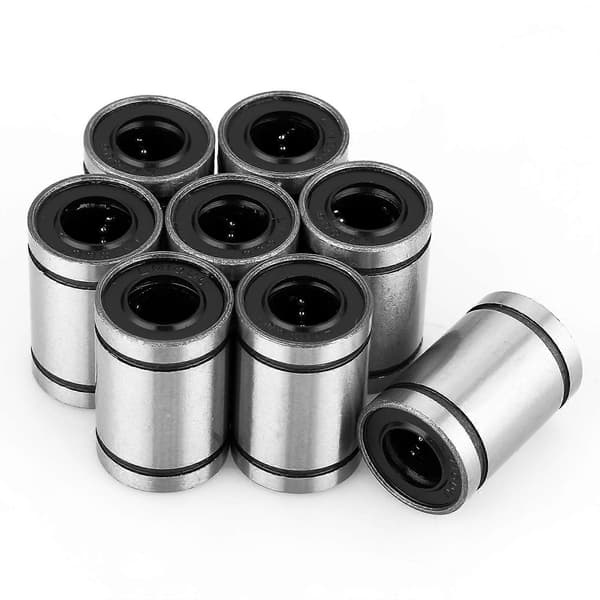 8 stk LM10UU 10mm lineær bevegelse kulelagerbøssing for 3D-printer CNC-deler