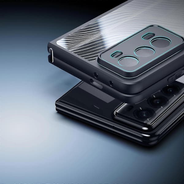 Sammenfoldeligt stødsikkert telefoncover kompatibelt med Honor Magic V2, sort
