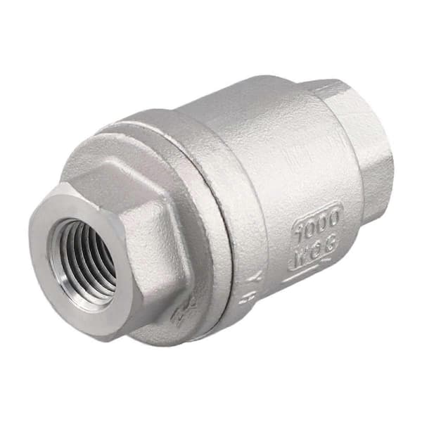 304 Rostfritt Stål Vertikal Backventil H12 Vattenpump 1/4 Tum Vattenrör Envägsventil DN8