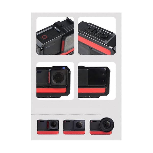 Til Metal Kaninbur Multi Kold Udvidelse Flash Mount Magnetisk Foldbart Bur Beskyttelsesramme, B