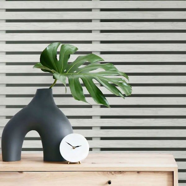 Trälameller Tapet Grey/Black