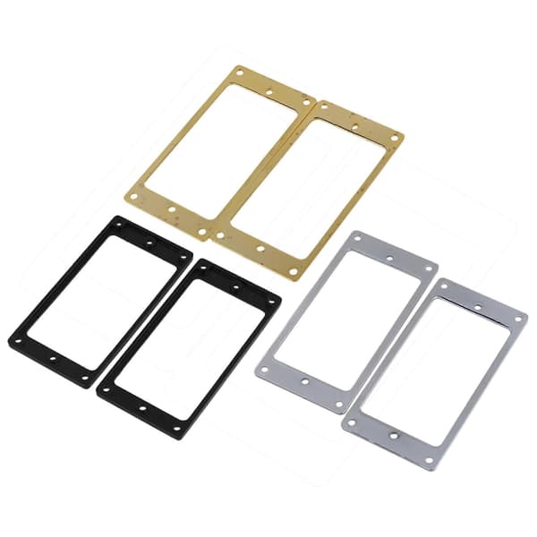 6 Stykker Metall Flat Pickup Rammer Gitar Pickup Ring for Gitardel