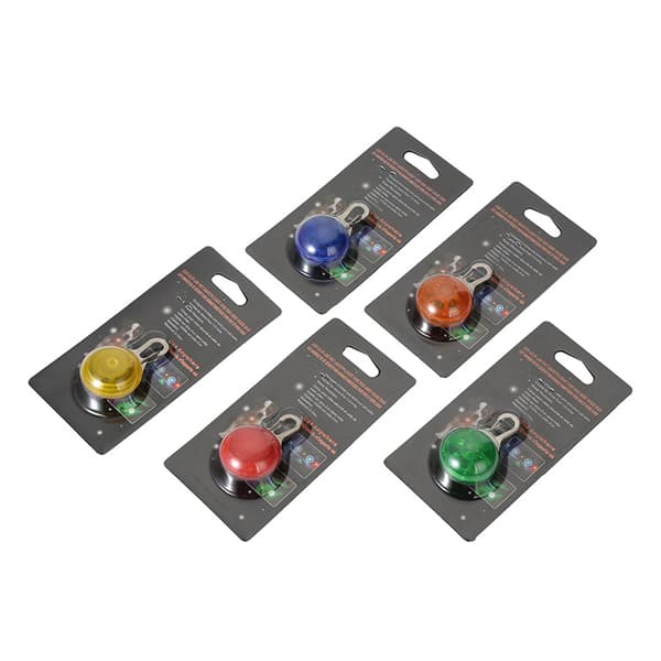 4 stk Gule Hundefargede Glitter LED-Hengende Lysende Hundefargede Lysende