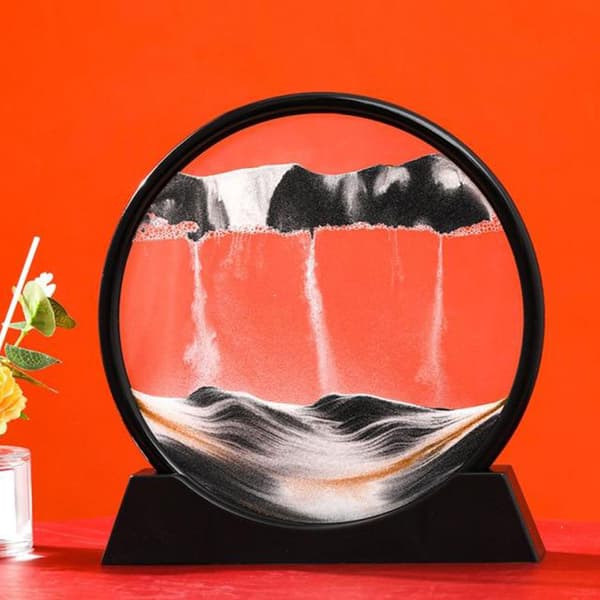 Moving Sand Art Frame 3D Deep Sea Sandscape Decoration Moving Sa blue One-size