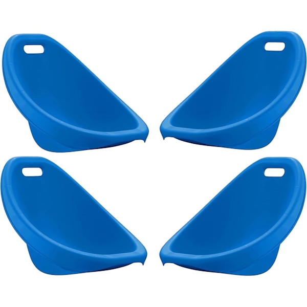 Pienet lapset (4 kpl, sininen), pinottava, kevyt ja kannettava, lukemiseen, pelaamiseen, TV:n katseluun, ulko- ja sisäkäyttöön, 50 lb Max Scoop Rocker Blue 4