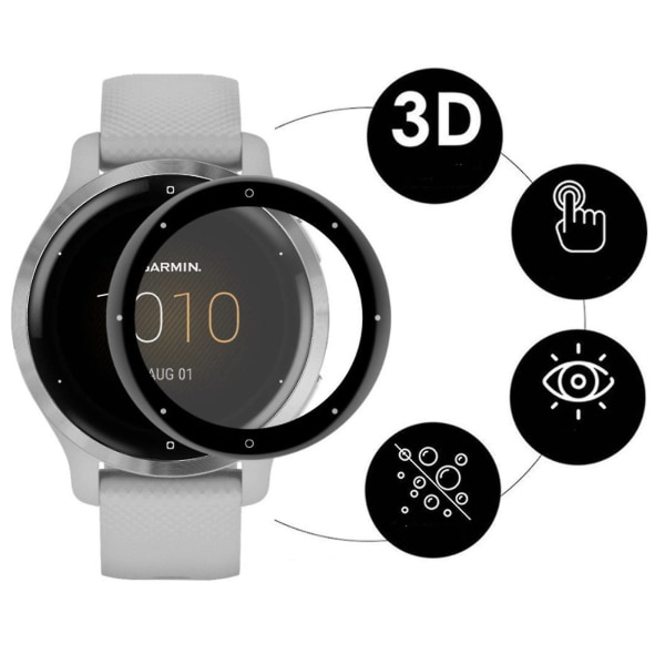 Garmin Venu 2/2 Plus/2s 3D Kaareva Reuna Pehmeä Täyspeittävä Näytönsuoja