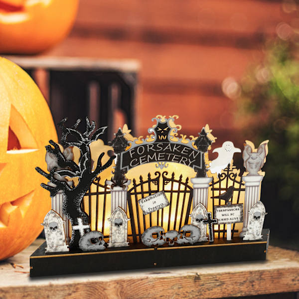 Halloween Ghost Decor Light LED Dødninghode Lys Skremmende Nattlys Dekorasjoner for fester Sammenkomster Bord Skrekk Skull Prop single attribute