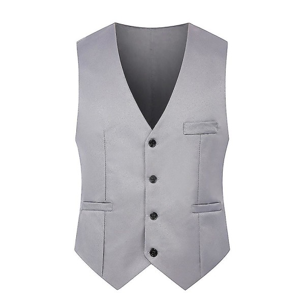 Miesten liivipuku, slim-fit Light Gray 5XL