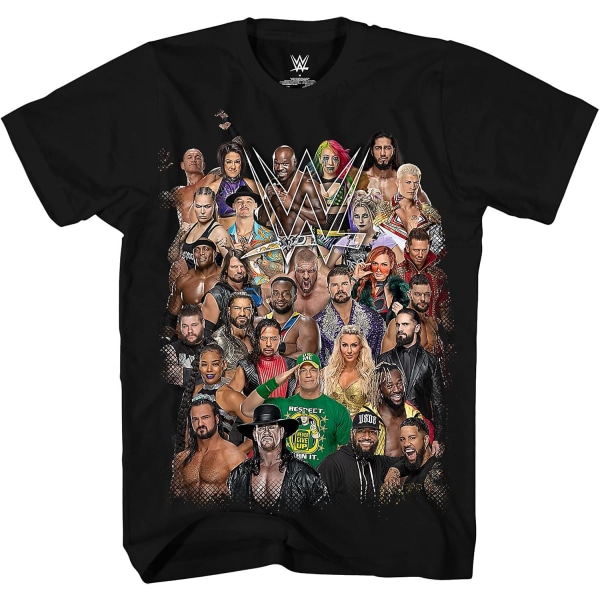Gruppebillede Wrestling John Cena Big Show AJ Styles Daniel Bryan Voksen T-shirt Grafisk T-shirt til Mænd L