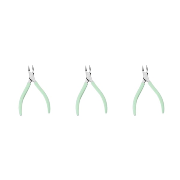 1/2/3/5 Rustfritt stål Neglebåndssaks Anti Sklisikker Silikon Green 11 x 6.8cm 3Set