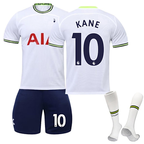 Nya Pojkar Barn Fotboll Kit Kort Skjorta Socka Set Fotboll tottenham hotspur home kit #10 22/(6-7 years)