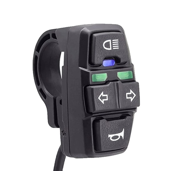 3 i 1 motorcykel strålkastare blinkers switch horn på/av kontroll switch knapp kit för scooter elcykel motorcykel