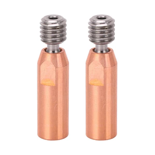 2 st 3D-skrivare halsmunstycke Ti-legering koppar bimetall för Ender 3 3 V2 3 Pro Hotend 1,75 mm borrning