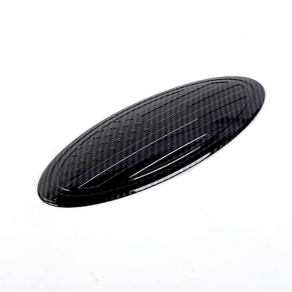 Frontgrill bagemblem til, 9,5 tommer amerikansk flag emblem logo til, ABS kulfiber