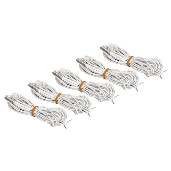5 STK 24V 60W Varmelegeme Patron Udskiftning Rustfrit Stål Hoved Varmerør 3D Printer Tilbehør 2 Meter / 6.6ft