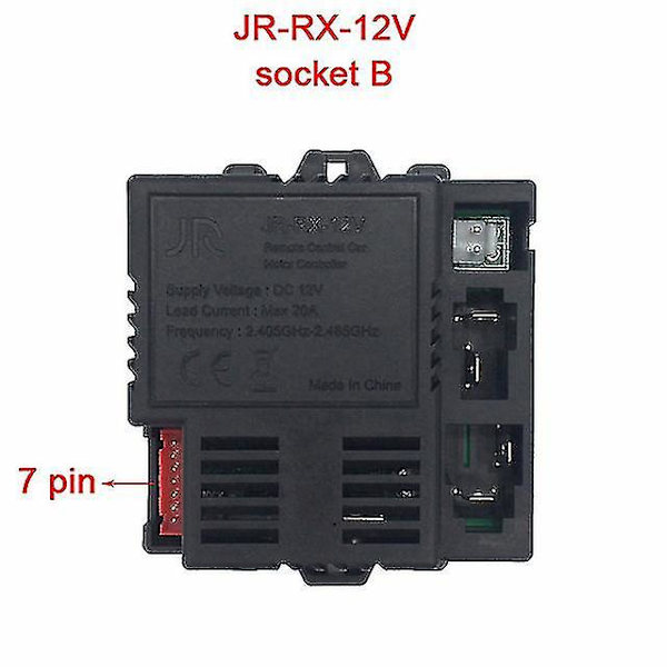 Jr-rx-12v -sähköauton hammas kaukosäätimen vastaanotin, Smooth T Jr1958rx ja Jr1858rx/jr1738rx-jr-rx-12v B
