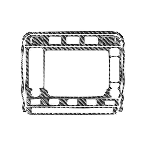 Til 2003-2010 LHD kulfiber midterkonsol A/C kontrolpanel dækplade tilbehør