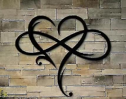 Infinity Heart Metal Väggdekor stil 5 29*34cm