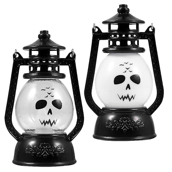 2 stk Halloween-håndtakslamper for Halloween-dekorasjoner