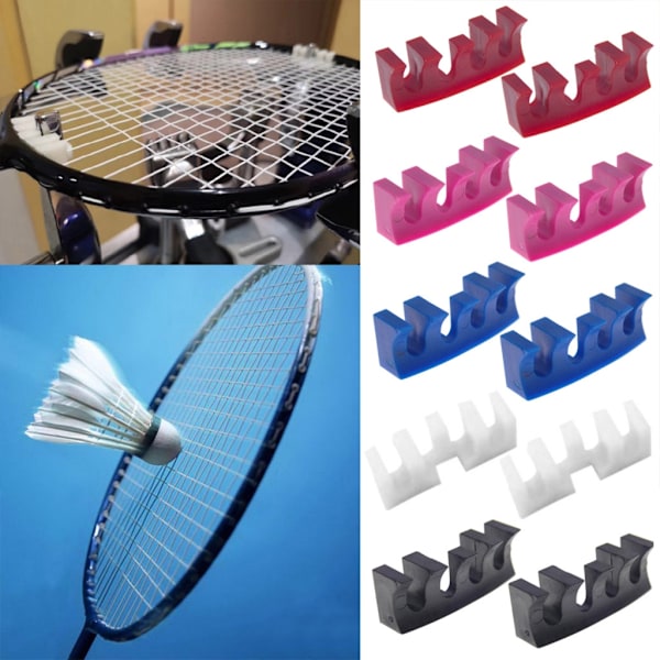 2 Stykker Badmintonracket Lastspreder Adapter Tilbehør Racket Stringing Machine Tool, Racket Last Spreder Tilbehør White