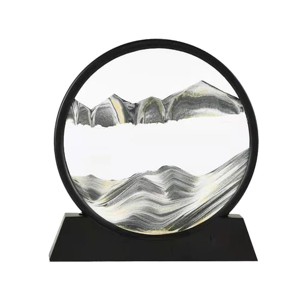 Moving Sand Art Frame 3D Deep Sea Sandscape Decoration Moving Sa blue One-size